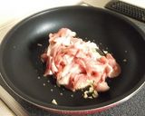 材料2つ　大根と豚こまのニンニク味噌炒め作り方5写真