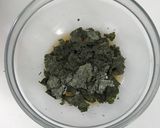 まるで居酒屋！水菜の海苔わさびサラダ作り方1写真