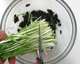 まるで居酒屋！水菜の海苔わさびサラダ作り方2写真