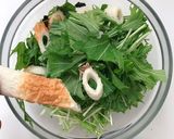 まるで居酒屋！水菜の海苔わさびサラダ作り方3写真