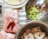 蓮根とひき肉の丼作り方1写真