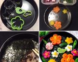 蜂蜜味噌チキン 新春のり弁当作り方2写真