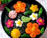 蜂蜜味噌チキン 新春のり弁当作り方3写真