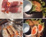 蜂蜜味噌チキン 新春のり弁当作り方6写真