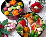 蜂蜜味噌チキン 新春のり弁当作り方9写真