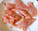 鶏胸肉と紫たまねぎのレモンマリネ作り方1写真