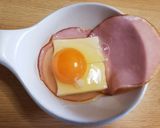 レンジで簡単チーズとたまごのハムサンド作り方1写真