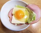 レンジで簡単チーズとたまごのハムサンド作り方2写真
