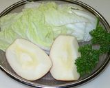 シャッキリ、さっぱり白菜とりんごのサラダ作り方1写真