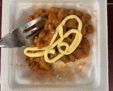 納豆明太チーズのオープンサンド作り方1写真