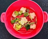 レンジde簡単♪三つ葉の卵とじ丼作り方2写真