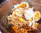 水漬けパスタで明太子とたまごのサラスパ作り方10写真