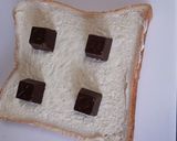 アルファベットチョコでチョコトースト作り方2写真