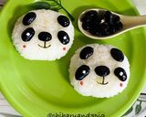 超簡単 お豆でパンダおにぎり作り方6写真