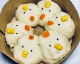 子供喜ぶ☆レンジ簡単ニワトリのちぎりパン作り方4写真