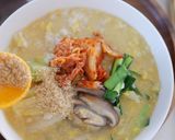 キムチとあまり野菜の卵雑炊作り方5写真