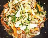 まぜて炒めるだけ!簡単豚もつ野菜炒め作り方7写真