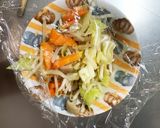 ＮＺ風甘酸っぱドレッシング炒め味豚平焼風作り方12写真