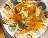 ＮＺ風甘酸っぱドレッシング炒め味豚平焼風作り方15写真