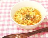 簡単!!ふんわり卵と野菜のコンソメスープ作り方4写真