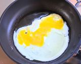 ヒレカツのせ炒飯作り方2写真