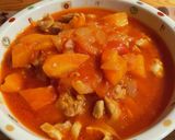 お肉ホロホロトマト缶で楽ちん鶏肉のスープ作り方5写真