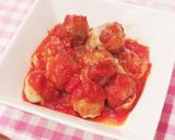やわらか肉だんごのトマトソース煮作り方8写真