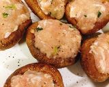 簡単！美味しい！椎茸の鶏つくね肉詰め作り方2写真