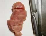鶏ムネ肉のつけ汁焼き〜わさび醤油をつけて作り方1写真