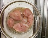 鶏ムネ肉のつけ汁焼き〜わさび醤油をつけて作り方2写真