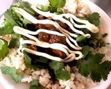 サバ缶味噌とパクチーのご飯作り方2写真