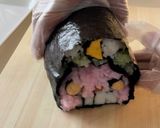 恵方巻き＊鬼の飾り巻き寿司作り方28写真
