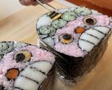 恵方巻き＊鬼の飾り巻き寿司作り方32写真