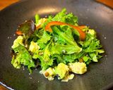山形県産わさび菜と穀物とキヌアのサラダ作り方4写真