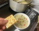 寒い朝には　温かいクラムチャウダースープ作り方17写真