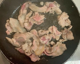 なすとお肉の味噌炒め　プラスえのき作り方2写真