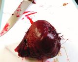 真紅の稲妻！ビーツアイス作り方3写真