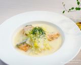 フライパンde簡単♡鮭と白菜のクリーム煮作り方10写真