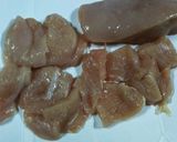 89　簡単　　鶏むね肉の生クリーム煮作り方2写真
