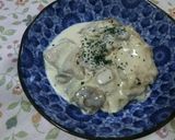 89　簡単　　鶏むね肉の生クリーム煮作り方15写真