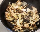 鶏肉の塩昆布クリームパスタ作り方3写真