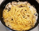 鶏肉の塩昆布クリームパスタ作り方5写真