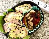 お弁当に♪黒ごまベーコン卵焼き作り方3写真