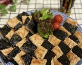 香味ペーストで決まり☆鶏ひき肉の磯辺焼き作り方13写真