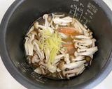 バター香る♡鮭ときのこの炊き込みごはん作り方2写真