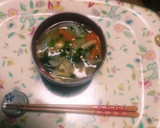 冷蔵庫の中の野菜類の余りのお掃除味噌汁作り方2写真