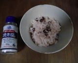 残ったもち米と湯がき冷凍小豆で色粉使い作り方5写真