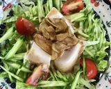 超簡単♪豆腐サラダ♪胡麻ドレ作り方4写真