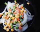 フライパン一つで簡単あんかけ風スパ作り方5写真