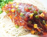 フライパン一つで簡単あんかけ風スパ作り方9写真
